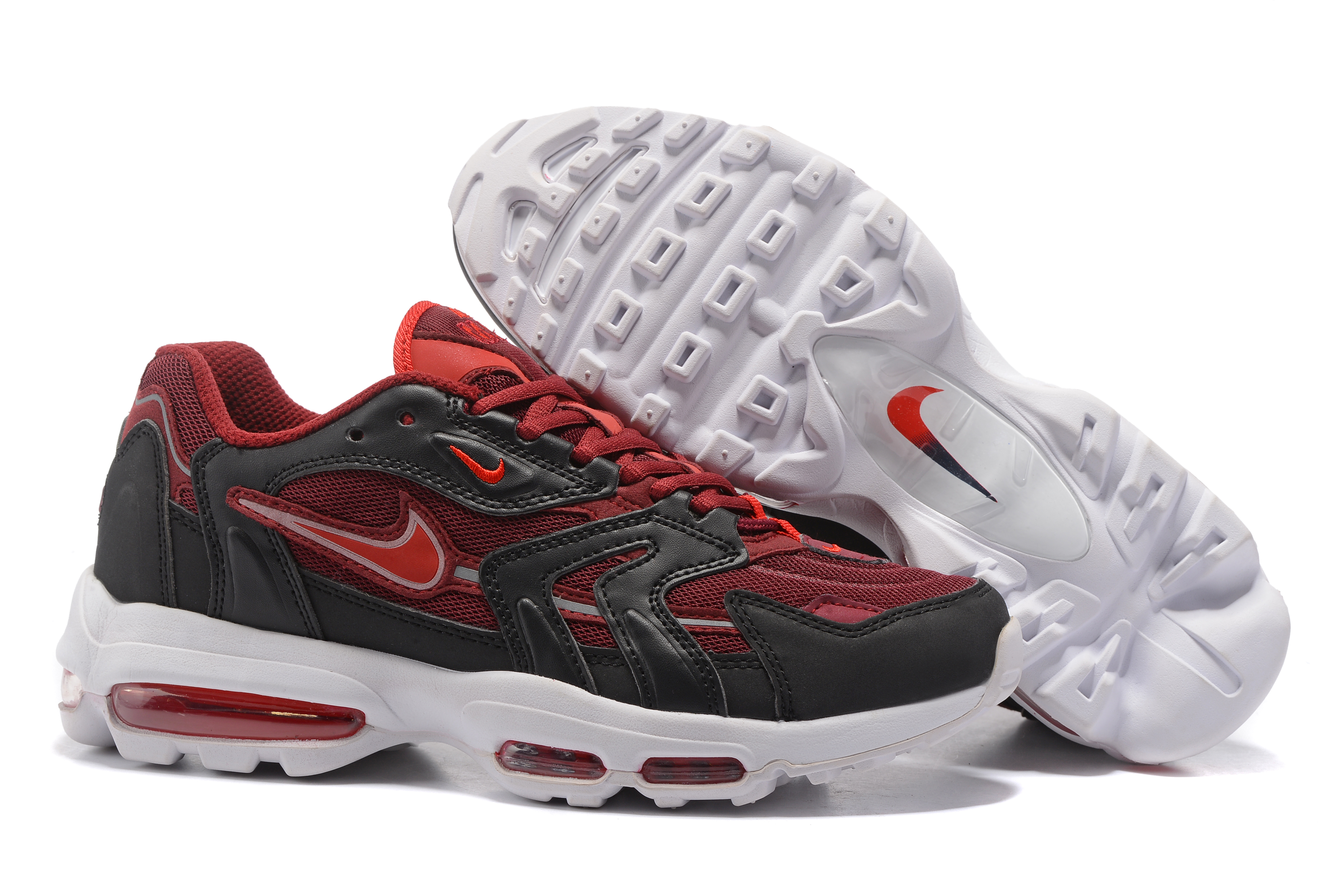 Nike Air Max 96 Wine Red Black White Shoes